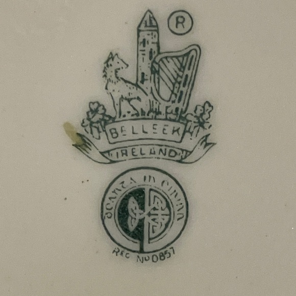 Belleek  Floral Cream Ceramic Tea Set - Picture 2 of 16